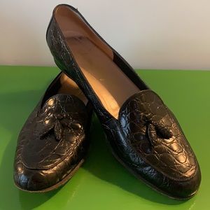 Salvatore Ferragamo Crocodile Tassel Loafer